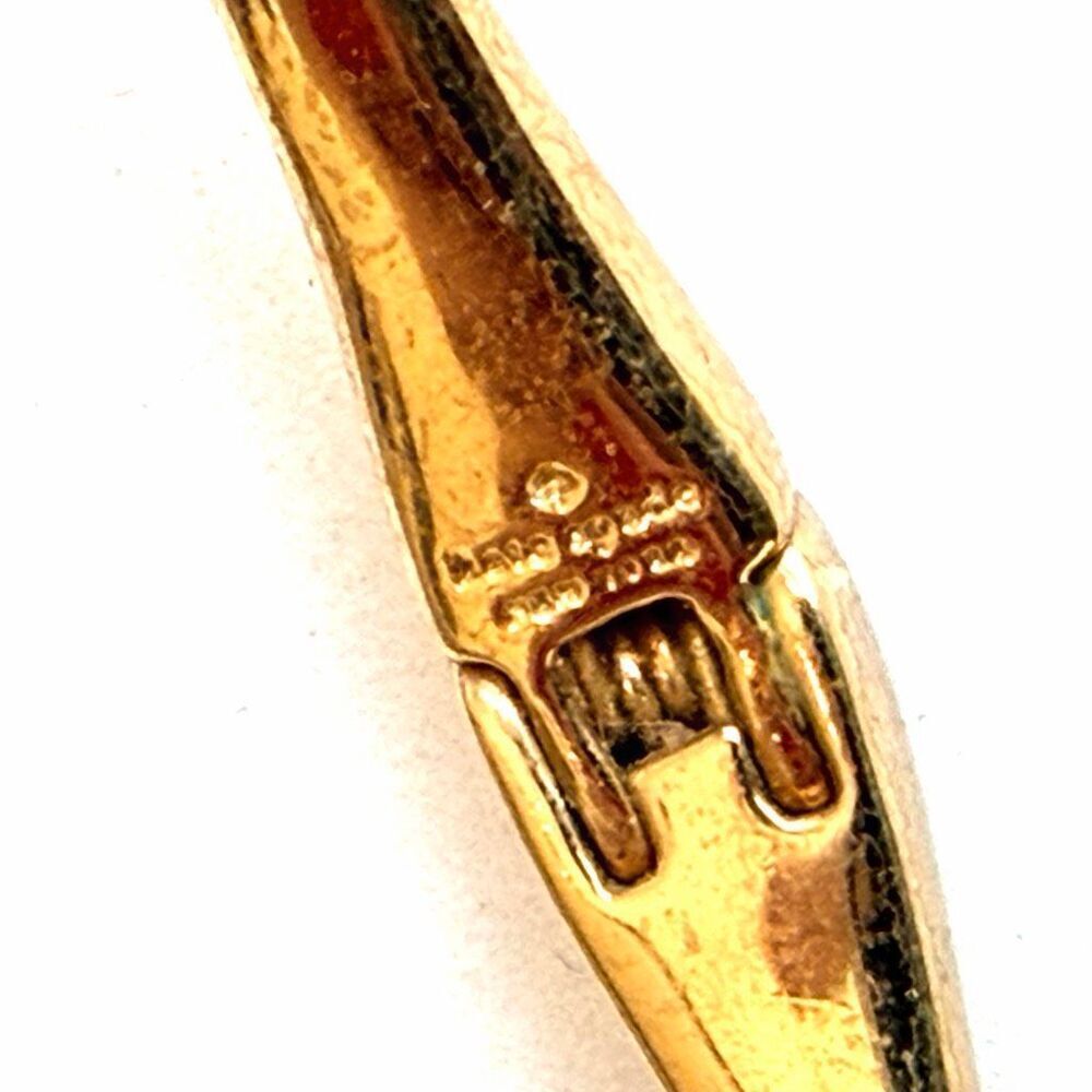 Kate Spade Gold Tone Crystal Open Cuff Bracelet - Picture 5 of 9